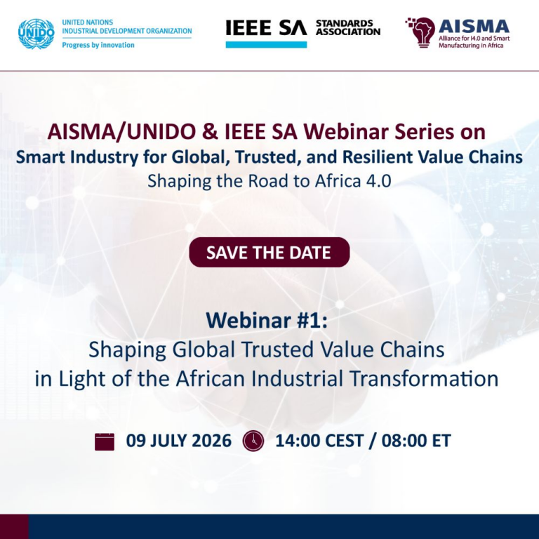 AISMA/UNIDO and IEEE SA Launch “Webinar Series”