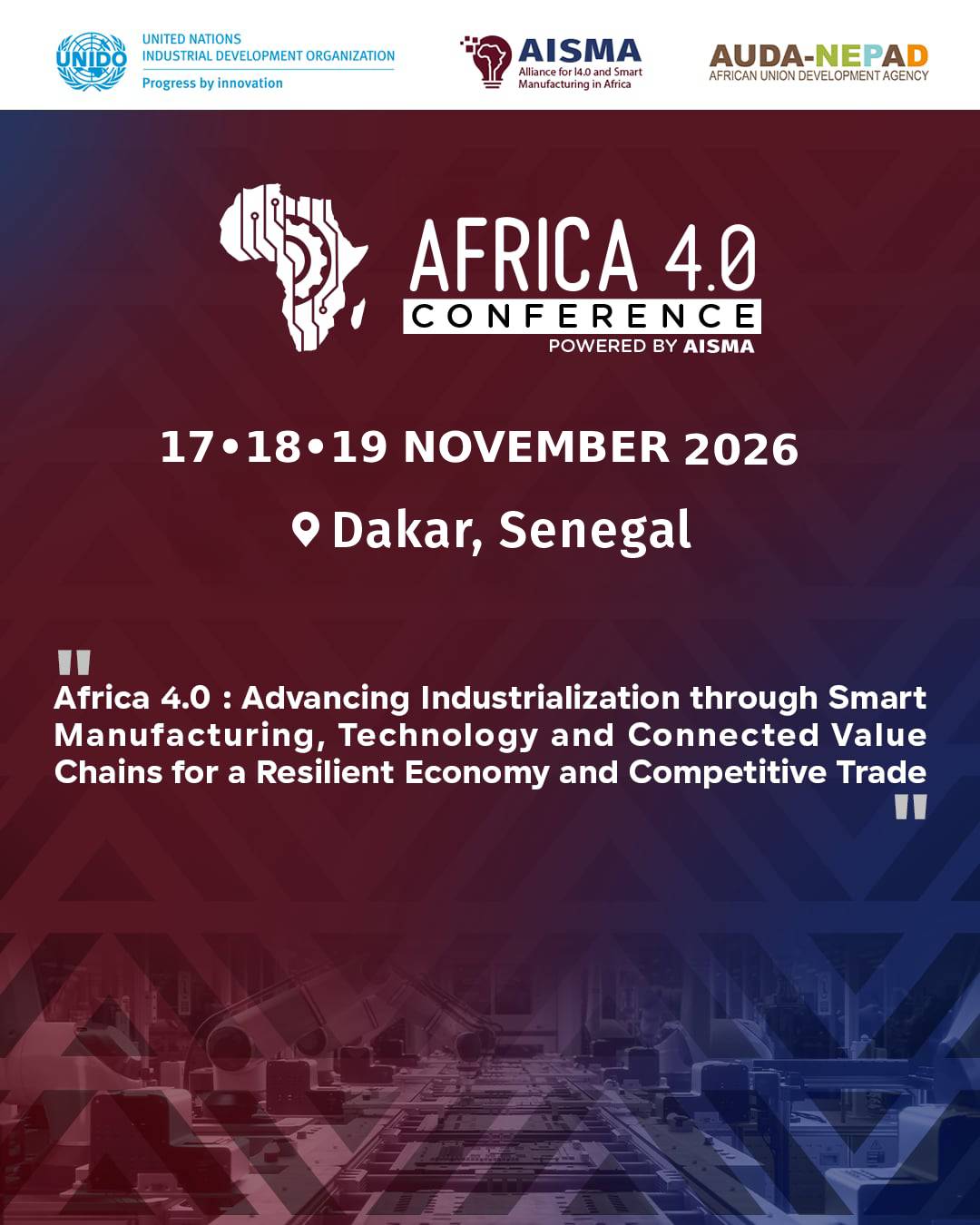 Africa 4.0 Conference 2026 – Save the Date